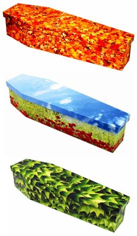 lovely colored coffins