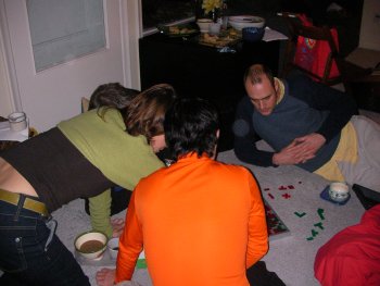 Playing the game Blokus