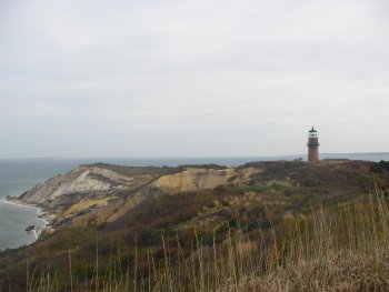 Colourful cliffs on Marthas vineyard