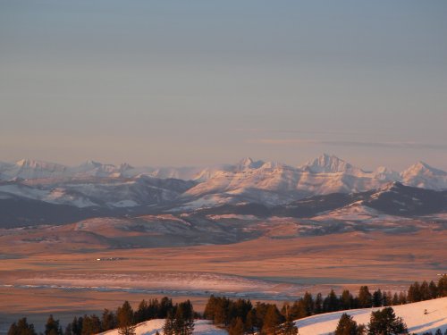 gorgeous sunrise over the rockies